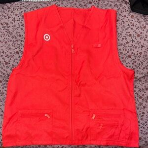 Target Red Zip-Up Vest